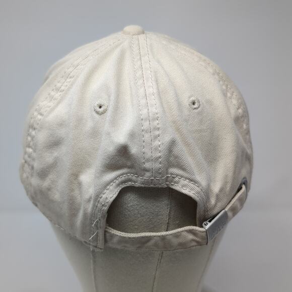 Gap Strapback Baseball Cap Beige Large Adjustable Embroidered 6 Panel Cotton - Picture 6 of 10